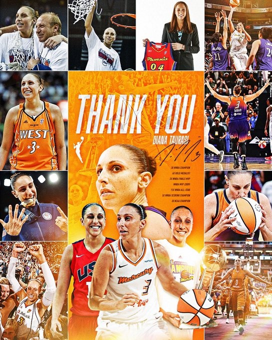  傳奇落幕！WNBA巨星陶樂(lè )西宣布退役 結束20年職業(yè)生涯