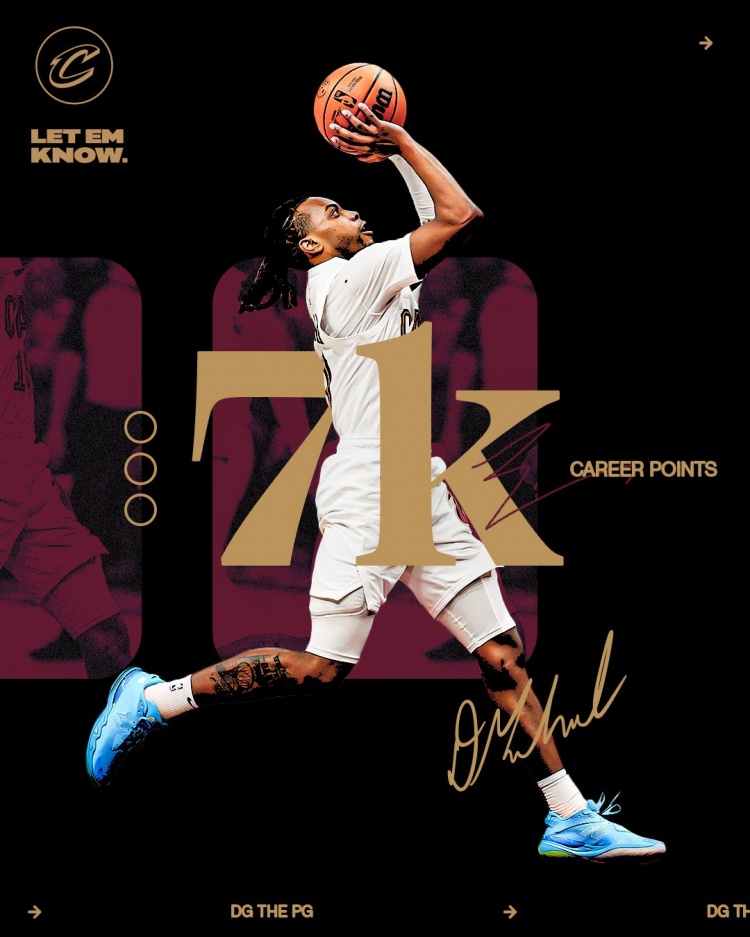  未來(lái)可期！加蘭騎士生涯得分達到7000分 隊史第11位！