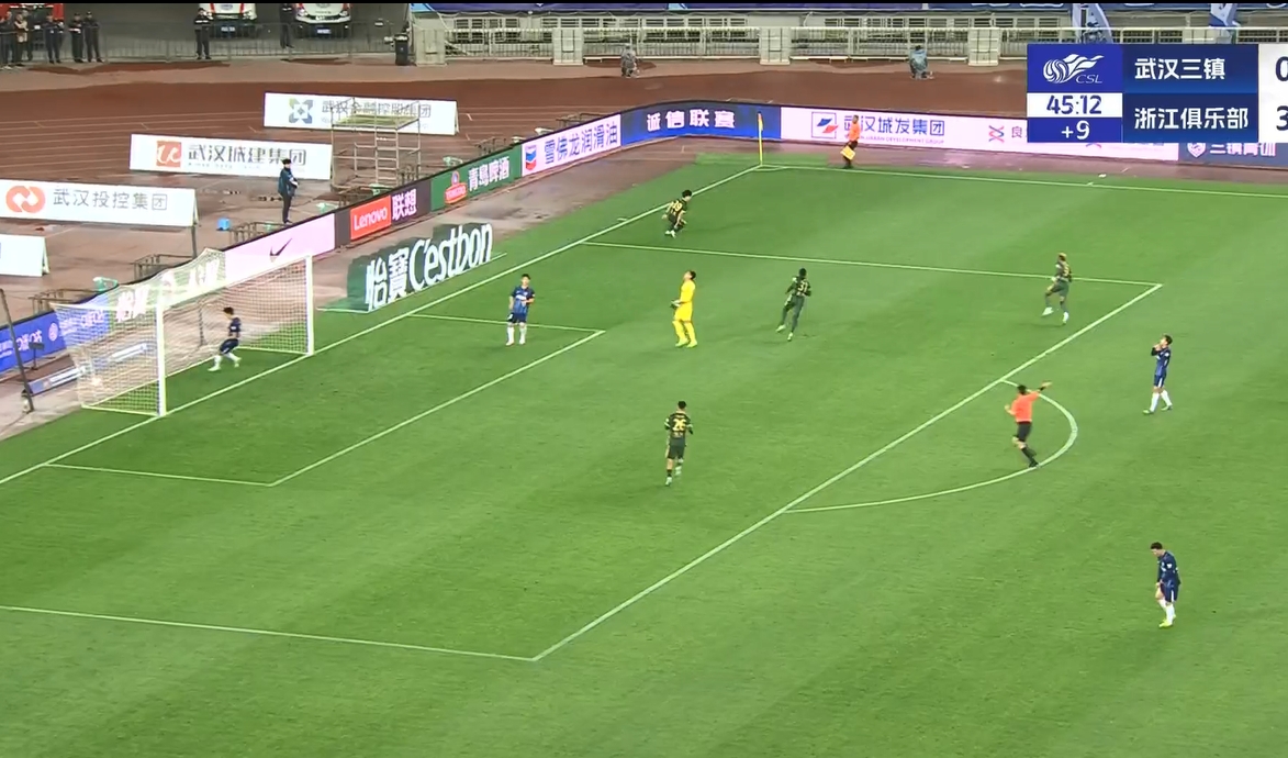  18歲王鈺棟中超處子球！三鎮后防白給，浙江半場(chǎng)4-0領(lǐng)先