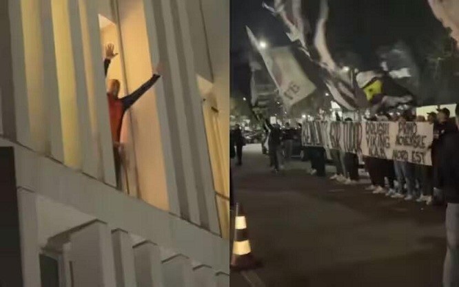  都體：尤文球迷來(lái)到酒店外支持新主帥，圖多爾向球迷們揮手致意